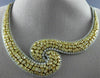 ESTATE EXTRA LARGE 35.53CT WHITE & FANCY YELLOW DIAMOND 18K 2 TONE GOLD NECKLACE