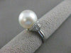 ESTATE DIAMOND 14MM SOUTH SEA PEARL 14KT WHITE GOLD FANCY COCKTAIL RING VS #2670