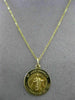 ESTATE 14KT YELLOW GOLD CIRCULAR SAINT JUDE THADDEUS PRAY FOR US PENDANT #25010