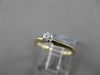 ESTATE .10CT DIAMOND 14KT TWO TONE GOLD CLASSIC SOLITAIRE FRIENDSHIP RING #23780
