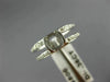 ESTATE .36CT DIAMOND 18K WHITE GOLD SEMI BEZEL SEMI MOUNT ENGAGEMENT RING #11188