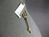 ESTATE .40CT DIAMOND 14KT YELLOW GOLD 3D 3 LEAF CLOVER KEY TO YOUR HEART PENDANT
