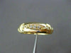 ESTATE WIDE .15CT DIAMOND 14KT YELLOW GOLD 5 STONE MENS ANNIVERSARY RING #10111