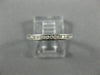 ESTATE .10CT DIAMOND 14K WHITE GOLD ROUND CHANNEL SEMI ETERNITY ANNIVERSARY RING