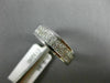 ESTATE WIDE .84CT PRINCESS DIAMOND 14KT WHITE GOLD 3D TWO ROW ANNIVERSARY RING