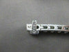 ESTATE 7.30CTW DIAMOND 14KT WHITE GOLD SQUARE LINE TENNIS BRACELET 7.50" #21554