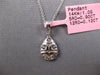 LARGE 1.02CT DIAMOND 14KT WHITE 3D GOLD INVISIBLE PEAR SHAPE TEAR DROP PENDANT