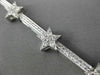 ESTATE WIDE 1.25CT DIAMOND 14KT WHITE GOLD STAR FILIGREE BRACELET BEAUTIFUL!!