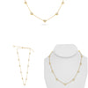 LARGE 2.0CT DIAMOND 14KT YELLOW GOLD ROUND BEZEL BY THE YARD ADJUSTABLE NECKLACE