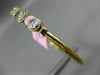 ESTATE .60CT DIAMOND 14K WHITE & YELLOW GOLD 3D 9 STONE FLEXIBLE BANGLE BRACELET