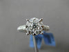 ESTATE LARGE 1.12CT DIAMOND 18KT WHITE GOLD FILIGREE CLUSTER PROMISE RING F/G VS