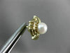 ESTATE AAA SOUTH SEA PEARL 14KT YELLOW GOLD 3D ROUND SQUARE STUD EARRINGS #26241