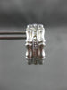 ESTATE .10CT ROUND DIAMOND 14KT WHITE GOLD BAMBOO DESIGN CLIP ON EARRINGS #21694