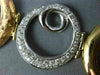ESTATE EXTRA LARGE 1.10CT DIAMOND 18KT WHITE & ROSE GOLD CIRCULAR SWIRL BRACELET