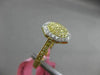ESTATE WIDE .61CT DIAMOND 18KT WHITE & YELLOW GOLD HEXAGON CLUSTER CLASSIC RING