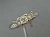 ESTATE 1.0CT DIAMOND 14K WHITE GOLD 3D PAST PRESENT FUTURE ENGAGEMENT RING 22133