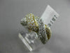 ESTATE 2.06CT ROUND DIAMOND 18KT WHITE & YELLOW GOLD 3D LOVE KNOT INFINITY RING
