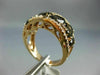 WIDE 3.93CT WHITE CHOCOLATE FANCY DIAMOND & AAA SMOKEY TOPAZ 14KT ROSE GOLD RING