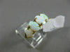 ESTATE WIDE AAA OPAL 14KT YELLOW GOLD 3D 5 STONE CLASSIC OVAL SEMI ETERNITY RING