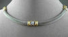 ESTATE WIDE & LONG 14KT WHITE & YELLOW GOLD MESH SCREW NECKLACE UNIQUE! #22677