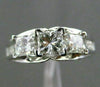 ESTATE 1.50CT DIAMOND 14K WHITE GOLD 3 STONE PAST PRESENT FUTURE ENGAGEMENT RING