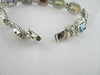 ESTATE 27CT MULTI COLOR EMERALD CUT 14K W GOLD BRACELET