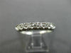 ANTIQUE .16CT DIAMOND PLATINUM CLASSIC 7 STONE WEDDING ANNIVERSARY RING #26216