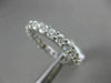 ESTATE 2.62CT DIAMOND 14KT WHITE GOLD CLASSIC SHARED PRONG ETERNITY WEDDING RING