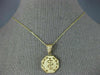 ESTATE 14KT YELLOW GOLD 3D OCTAGON HEALTH GUARD ENGRAVEABLE PENDANT #25079