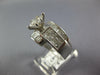 LARGE 2.0CT DIAMOND 14KT WHITE GOLD MARQUISE PRINCESS & BAGUETTE ENGAGEMENT RING