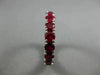 ESTATE 4.55CT AAA ROUND RUBY 14K WHITE GOLD 3D ETERNITY WEDDING ANNIVERSARY RING
