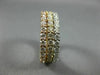 ESTATE WIDE 2.7CT DIAMOND 14K TRI COLOR GOLD ETERNITY STACKABLE ANNIVERSARY RING