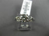 ESTATE 1.20CT DIAMOND 18KT WHITE GOLD 3D CLASSIC 3 STONE LUCIDA ENGAGEMENT RING