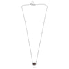 1.96CT DIAMOND & AAA PINK SAPPHIRE 14KT WHITE GOLD OVAL SOLITAIRE LOVE NECKLACE