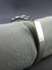 ESTATE .45CT DIAMOND 14KT WHITE GOLD 3D SPLIT CHANNEL ANNIVERSARY RING #14577