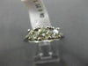 ESTATE 1.12CT DIAMOND 14K WHITE GOLD 3 STONE PAST PRESENT FUTURE ENGAGEMENT RING