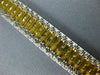 ESTATE WIDE 8.3CT WHITE & FANCY YELLOW DIAMOND 18K TWO TONE GOLD TENNIS BRACELET