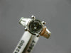 WIDE .65CT DIAMOND PLATINUM ROUND & BAGUETTE SEMI MOUNT ENGAGEMENT RING #18678
