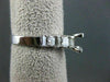 ESTATE 1.05CT DIAMOND 14KT WHITE GOLD PYRAMID SEMI MOUNT ENGAGEMENT RING #22419