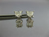 .92CT DIAMOND 18KT WHITE GOLD 3D KITE CUT & BAGUETTE INVISIBLE HANGING EARRINGS