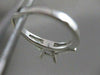 ANTIQUE .40CT DIAMOND SOLITAIRE 14KT W GOLD ENGAGEMENT SEMI MOUNT RING #19967