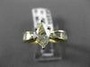 ESTATE 1.93CT DIAMOND 14KT WHITE & YELLOW GOLD MARQUISE ENGAGEMENT RING #21644