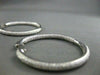 ESTATE WIDE 3.48CT DIAMOND INSIDE OUT 14KT WHITE GOLD HOOP EARRINGS F/G VS