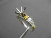 ESTATE .80CT DIAMOND 14KT WHITE & YELLOW GOLD SEMI MOUNT ENGAGEMENT RING #17364