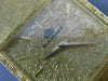 ESTATE LARGE BUCHERER 18KT YELLOW GOLD 3D CLASSIC SOLID SQUARE MENS WATCH