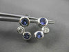 ESTATE 1.03CTW DIAMOND & AAA TANZANITE 14KT WHITE GOLD FLOATING JOURNEY EARRINGS