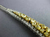 ESTATE EXTRA LARGE 35.53CT WHITE & FANCY YELLOW DIAMOND 18K 2 TONE GOLD NECKLACE