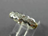 ESTATE .45CT DIAMOND 14KT 2 TONE GOLD SEMI BEZEL WEDDING ANNIVERSARY RING #18828