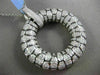 ESTATE MASSIVE 2.10CT DIAMOND 18K WHITE & BLACK GOLD 3D CIRCLE OF LIFE PENDANT
