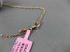 ESTATE LARGE .53CT DIAMOND 14KT ROSE GOLD 3D CHANDELIER BY THE YARD FUN NECKLACE